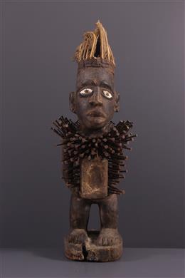 Arte tribal africano - Kongo Vili Nkisi Nkondi estatua