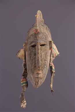 Arte tribal africano - Máscara janiforme de Ntomo Markha